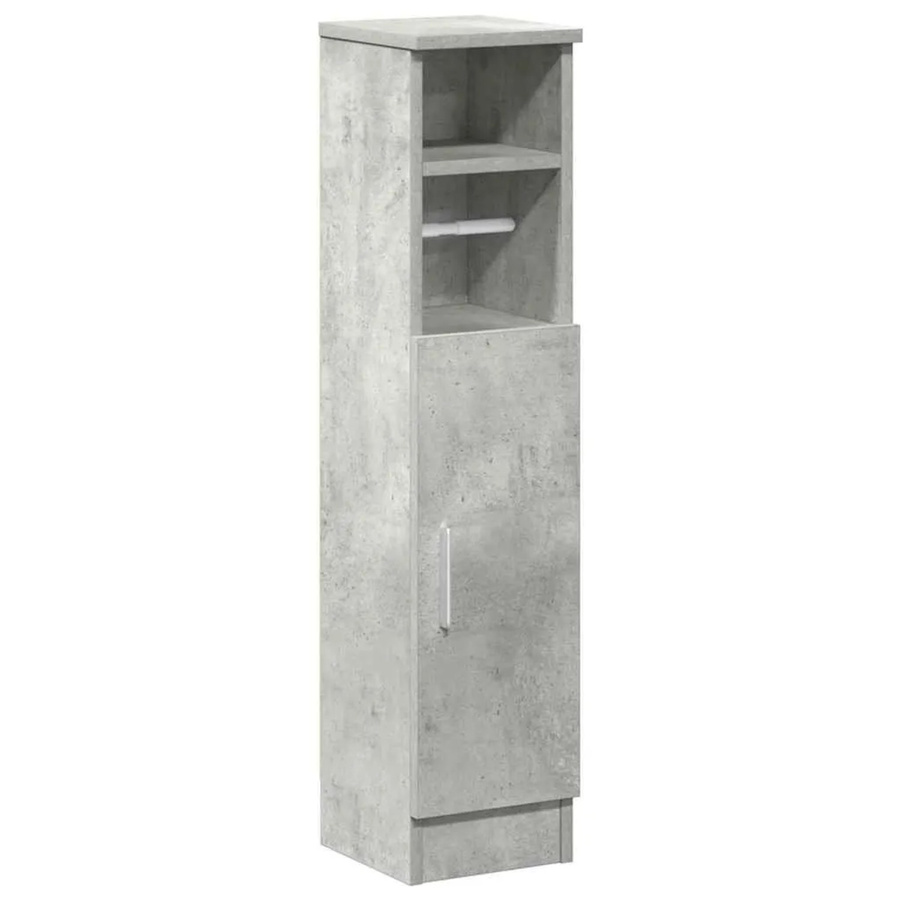 vidaXL Badezimmerschrank in Betongrau mit Rollenhalter und Türen B/T/H: 20,5 x 22 x 90 cm - Bild 2