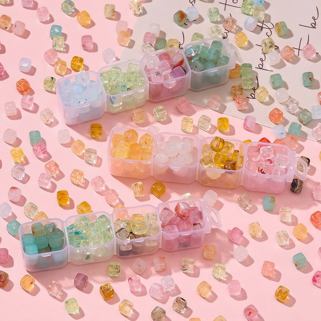 Perlen Acryl Cube, Square, 20 Teile/Los - Bild 1