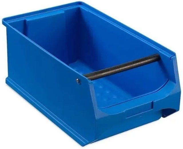 PROREGAL Sichtlagerbox 4.1 Blau mit Griffstange, H x B x T: 15 x 20 x 35 cm - Bild 1