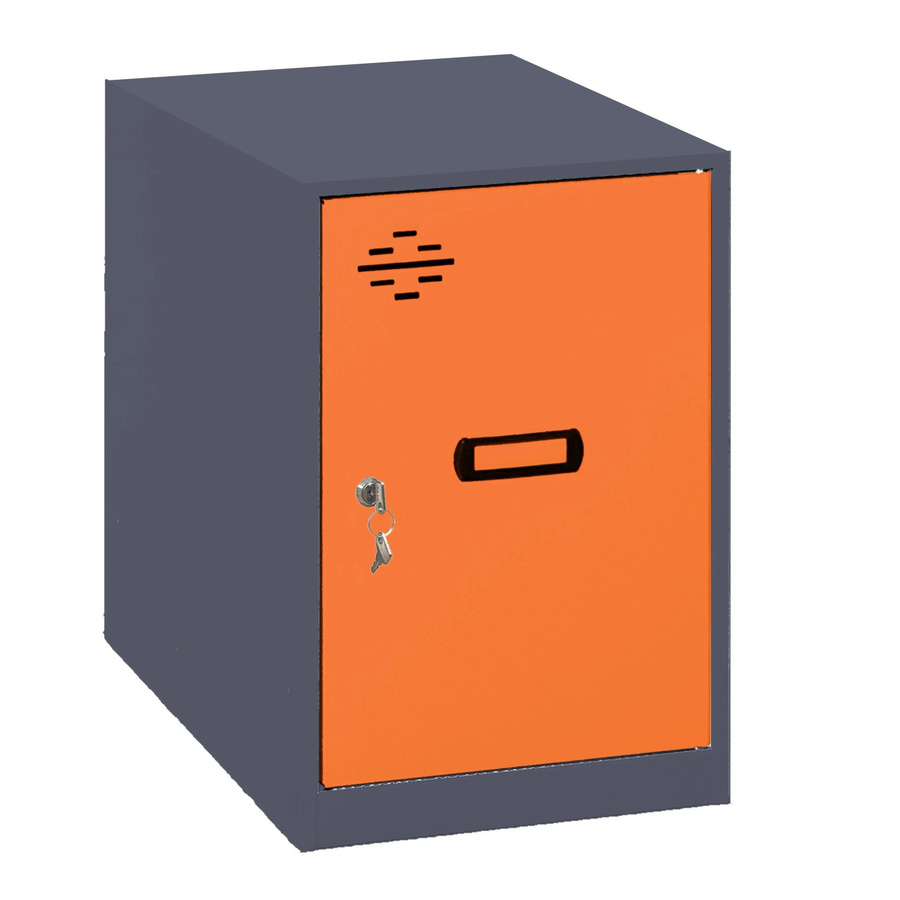 PROREGAL Schließfachwürfel AMEGO Spind Schließfach Garderobe in Orange-Anthrazit, H x B x T: 47,5 x 30 x 50 cm - Bild 2