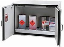 asecos Sicherheitsunterbauschrank Typ 90 UB-T-90 mit Flügeltüren in Lichtgrau, B: 110,2 cm, T: 75,2 cm, H: 80,0 cm - Bild 1