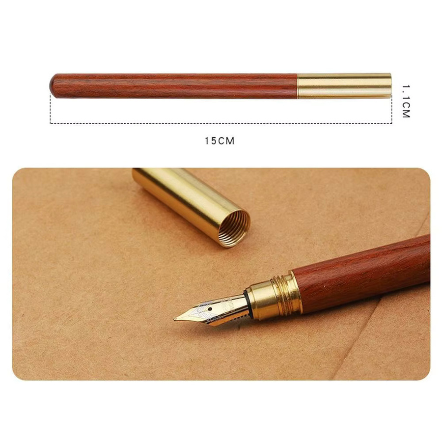 Wiederverwendbarer Gelstift mit 0,5 mm Spitze für Kalligrafie und Schule in Bunt und Braun - Bild 2