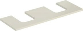 Geberit Waschtisch-Platte One Countertop, beige, B/T/H: 135 x 47 x 3 cm, 2-fach - Bild 1