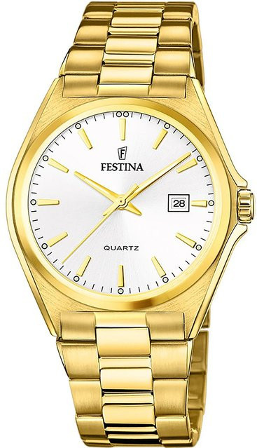Festina Herrenuhr, Quarz, Edelstahl, 40 mm, Silber, 5 ATM - Bild 1