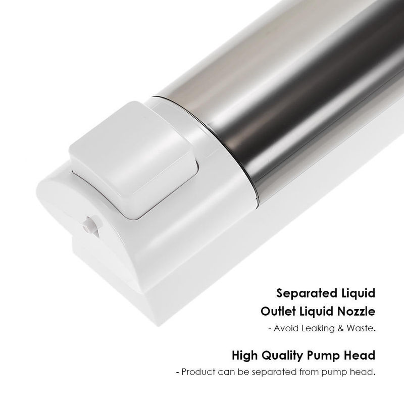 CHUANGDIAN Manueller Wand-Handseifenspender mit Pumpe für flüssiges Shampoo und Duschgel, Weiß - Bild 6