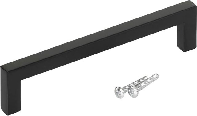 SO-TECH Stangengriff E8 BA aus Edelstahl in Schwarz matt, Länge: 128 mm - Bild 1