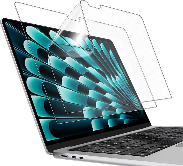 2er-Pack Anti-Blaues Licht Display Schutzfolie für Apple MacBook Air 13 und MacBook Pro 14/16 Matte Folie Transparent - Bild 1