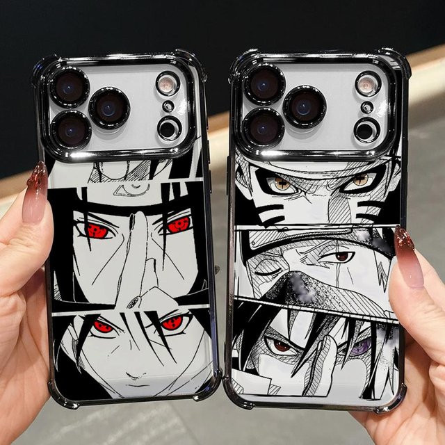 Anime Naruto Transparentes Clear Cover Case für iPhone 17 16 15 14 13 12 11 Pro Max Plus und 16e Multicolor - Bild 1