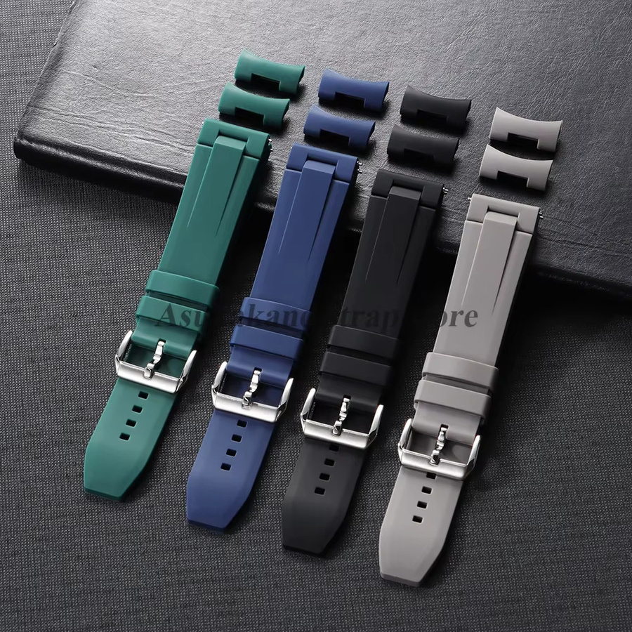 Uhrenarmband Kautschuk, Schwarz, Herren - Bild 2