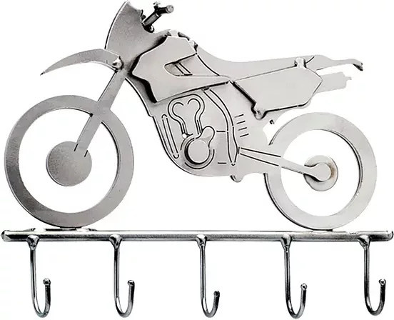 Schlüsselhalter Enduro aus Aluminium in Silber von Hinz & Kunst - Bild 1