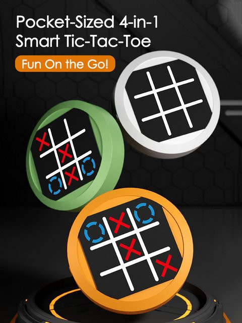Upgrad 5in1 Tic Tac Toe, Elektronisches Handheld-Puzzlespiel, Grün - Bild 1