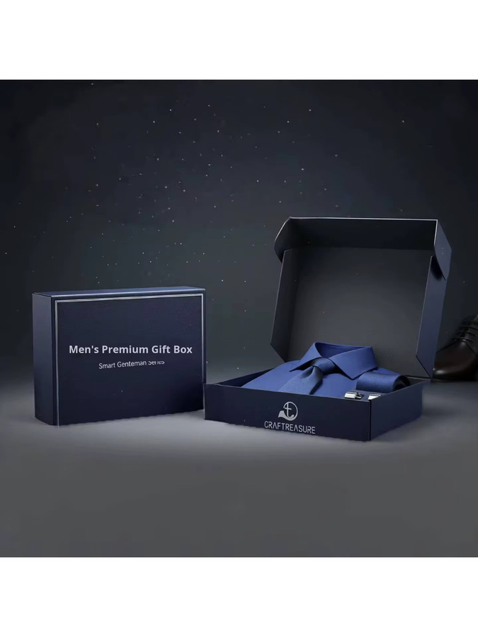Maßgefertigte Flugzeugbox aus blauer Wellpappe mit Logodruck für Schuhe, Unterwäsche oder Kosmetik - Bild 2