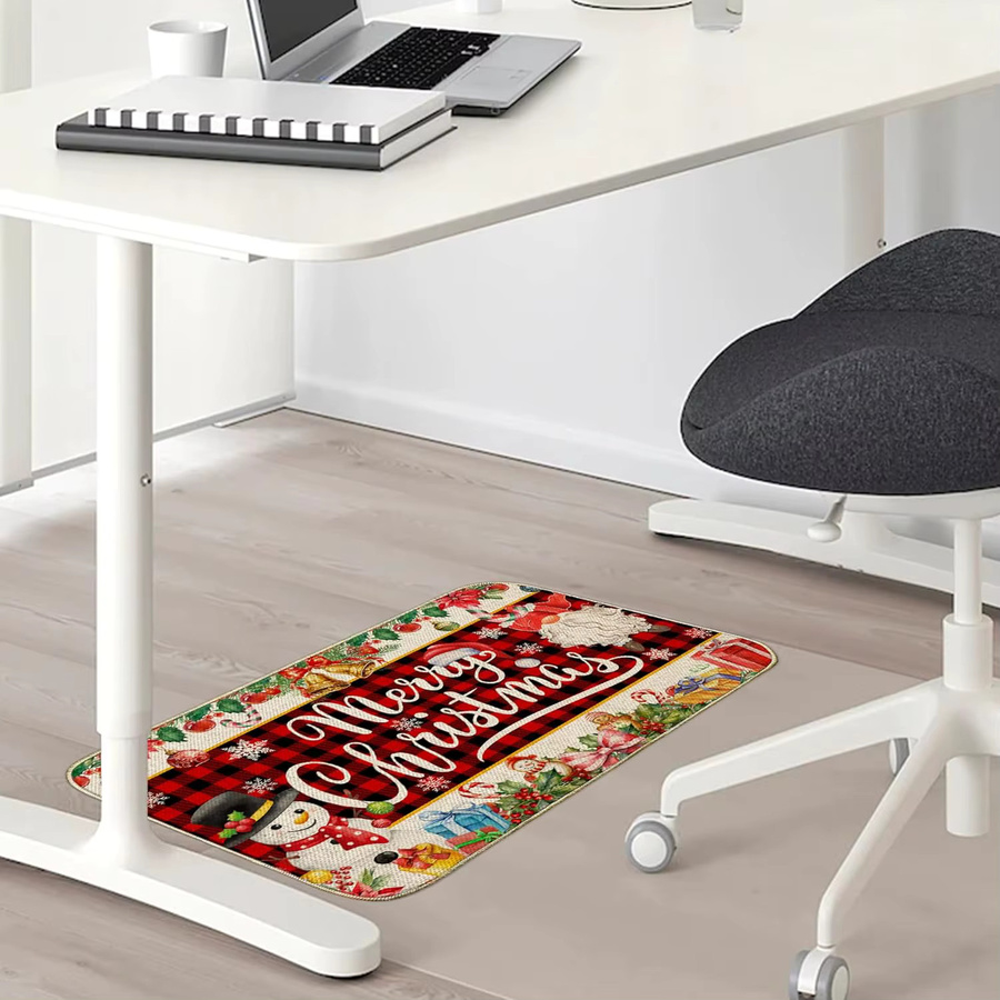 VIKAMA Christmas Welcome Home Teppich, rutschfest und schmutzabweisend, mehrfarbig, B/T: 60 x 40 cm - Bild 2
