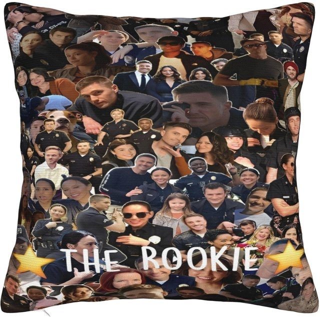 Kissenbezug Tim Bradford The Rookie von ZX Blanket, quadratisch, Mehrfarbig, B/T/H: 30 x 30 x 0 cm - Bild 1