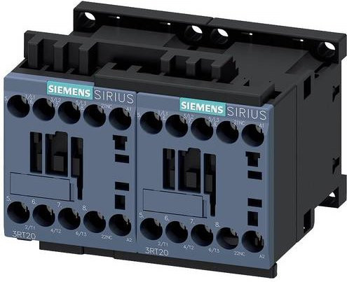 Siemens Wendeschützkombination 3RA2318-8XB30-1AK6, 3 Schließer, 11A, 690 V/AC, grau - Bild 1