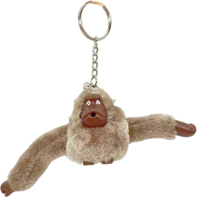 Schlüsselanhänger Plüsch Affe, Orang-Utan, braun, Kinder - Bild 1