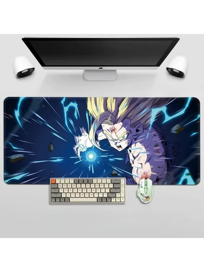 Bandai Leder-Mauspad mit Super Saiyan Animation Dragon Ball Son Goku Druckmuster in Multicolour - Bild 2