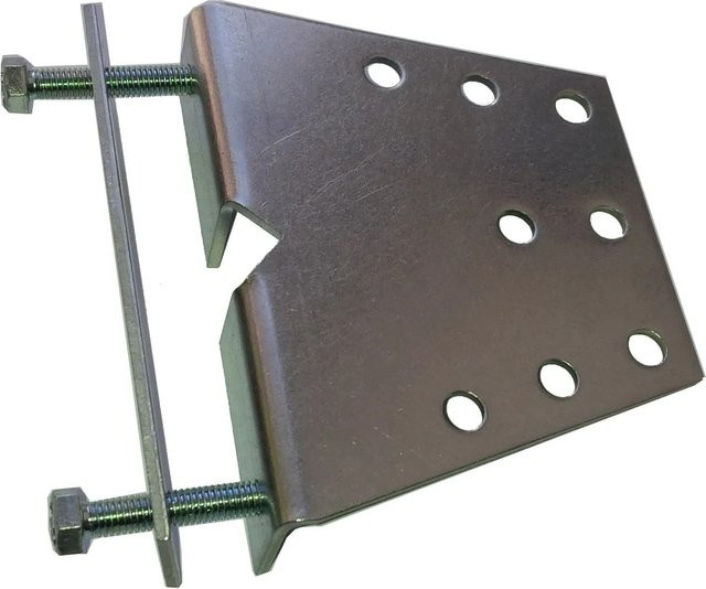 Pyramis Stabilisierungsplatte für schwere Armaturen aus Edelstahl in Silber, B/T/H: 120 x 90 x 30 cm - Bild 1