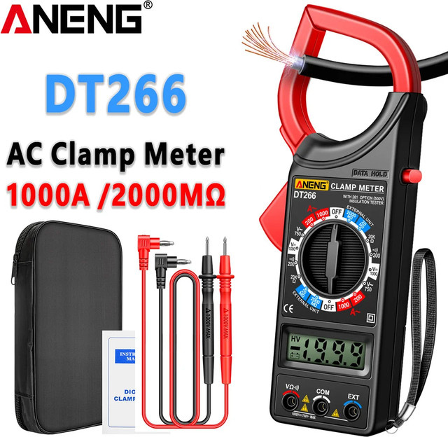 ANENG Digitales Zangenmessgerät Multimeter mit True-RMS für AC/DC-Spannung, Voltmeter und Ohmmeter - Bild 1