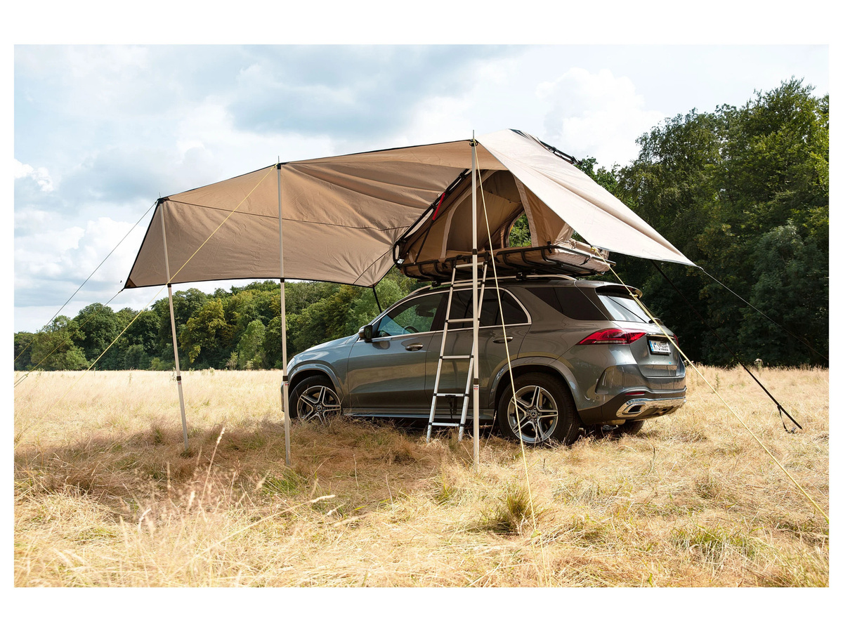 TAMBU Sonnensegel für Yano Autodachzelt aus Polyester in Beige/Sand - Bild 2