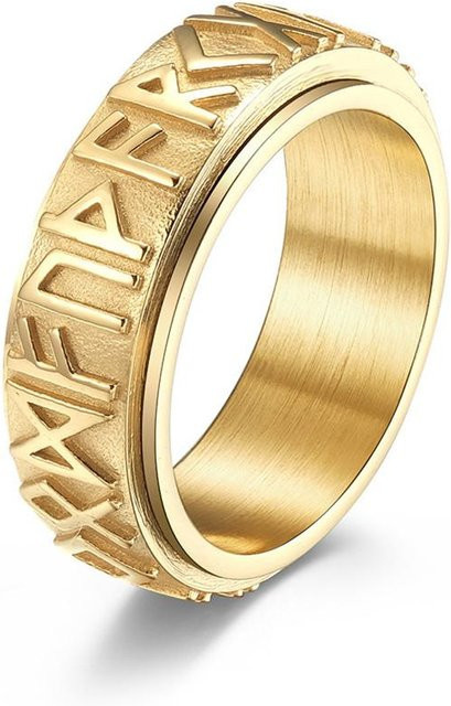 Spinner Ring Edelstahl, Gold, Unisex - Bild 1