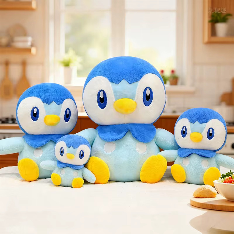 Potdemiel Piplup Pokémon Plüschtier, 30/80 cm, Blau - Bild 2