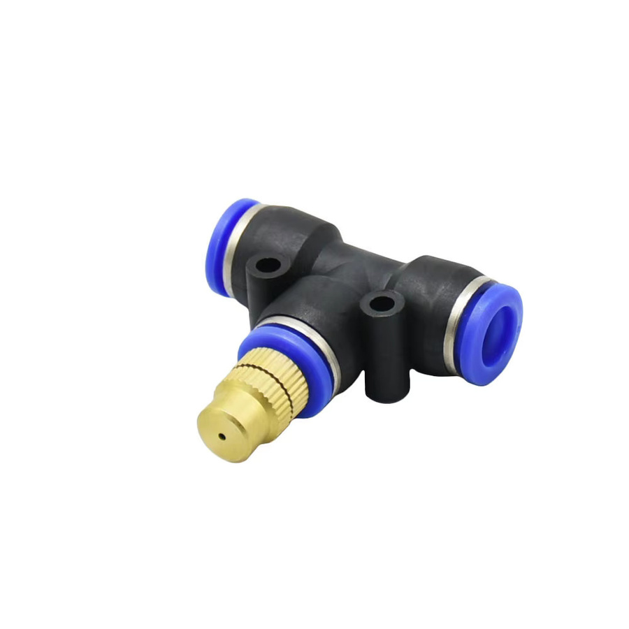 WHWH Outdoor-Nebelkühlsystem Sprinklerdüsen mit 8mm T-Stück und gerader Push-Lock-Verbindung für Deine Gartenbewässerung - Bild 2