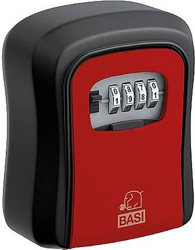 BASI Schlüsselsafe SSZ 200 mit Zahlenschloss aus Aluminium in Schwarz-Rot - Bild 1
