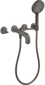Hansgrohe Axor Citterio Wannenarm mit Fertigmontageset für Wandmontage in Brushed Brass - Bild 1