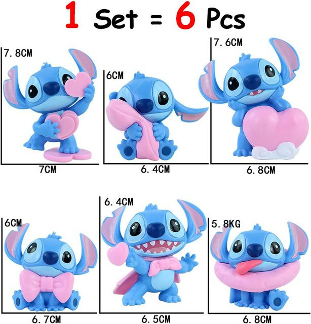 Disney Stitch Actionfigur, 6-teiliges Set, ab 14 Jahren - Bild 1