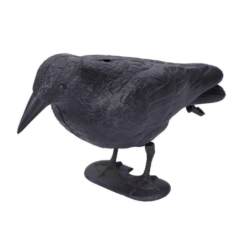 TOPINCN Krähe Decoy Simulation aus Kunststoff in Schwarz als Jagdköder und Gartendekoration - Bild 4