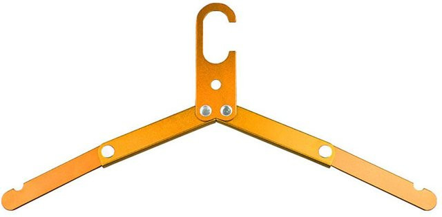 NATAWA Kleiderständer aus Aluminiumlegierung für Outdoor und Camping in Orange, B/T/H: 40 x 40 x 20 cm - Bild 1