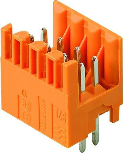 Weidmüller Stiftgehäuse-Platine B2L/S2L in Schwarz und Orange, 34 Polzahl, Rastermaß 3.50 mm, 30 Stück - Bild 1
