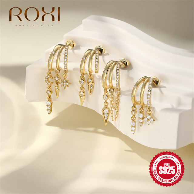 ROXI Ohrringe 925 Silber, Gold, Perle, Damen - Bild 1