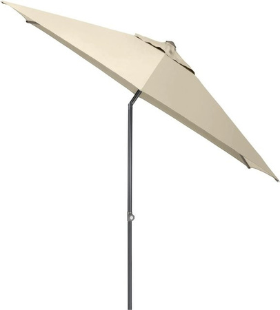 Kettler Stockschirm EASY PUSH LX rund, Farbe Natur, Gestell Anthrazit, Durchmesser: 300 cm, Höhe: 250 cm