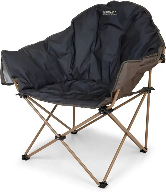 Regatta Serene X Gartenstuhl für Erwachsene in Grau und Schwarz aus Metall und Kunststoff - Bild 1