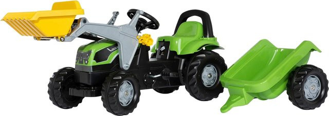 Rolly Toys Deutz-Fahr 5115 G TB Trettraktor mit Anhänger und Frontlader ab 2,5 Jahren - Bild 1