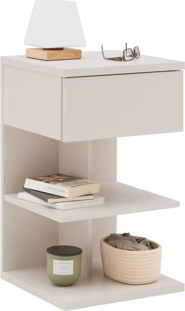 Mömax Nachtkästchen Sun in Beige mit mattem Finish, B/T/H: 39 x 39 x 65 cm - Bild 1