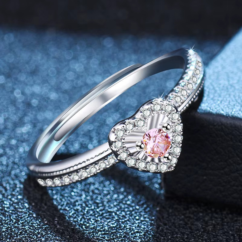SAY Ring 925 Silber, Herz, Zirkonia, Damen - Bild 4