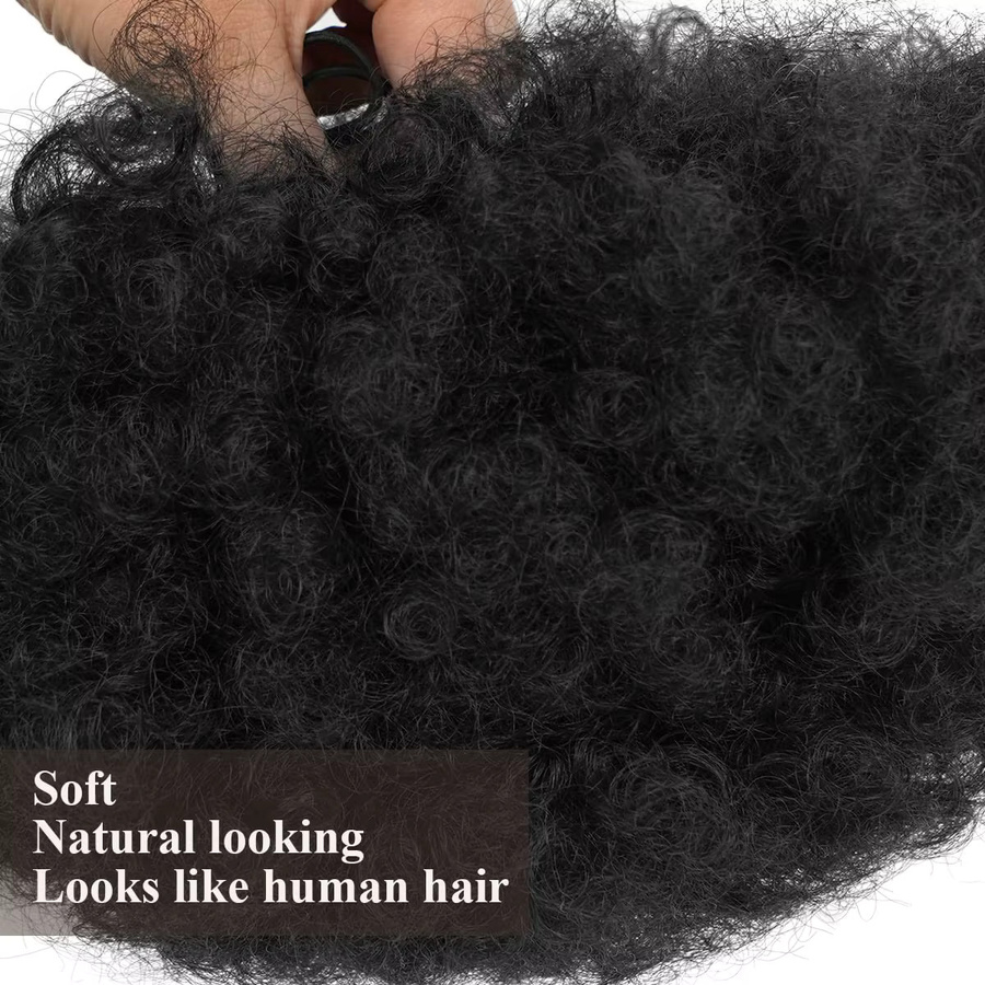 G&T Wig Afro Puff Extensions, Lockiges Haar, Damen - Bild 3