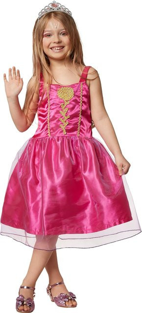 tectake Mädchenkostüm Prinzessin, pinke Rose, Textil - Bild 1