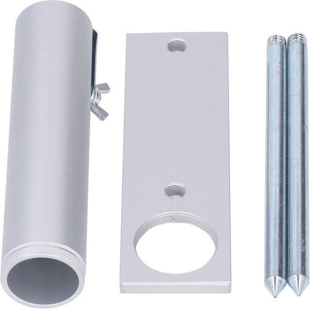KONNWEI Tragbarer Strandsonnenschirm-Halter aus Aluminiumlegierung mit Sandanker in Weiß - Bild 1