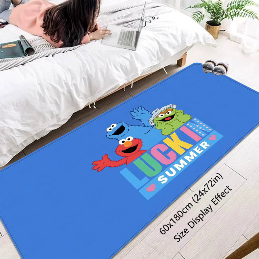 Potdemiel Waschbarer und rutschfester Teppich mit Sesamstraße Cartoon-Motiv für Kinder, Wohnzimmer oder Küche - Bild 2