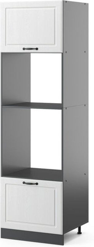 Vicco Mikrowellenschrank R-line in Weiß Landhaus mit 60 cm Breite - Bild 1