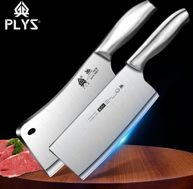 PLYS Hackmesser aus Edelstahl in Silber für Fleisch und Gemüse - Bild 1