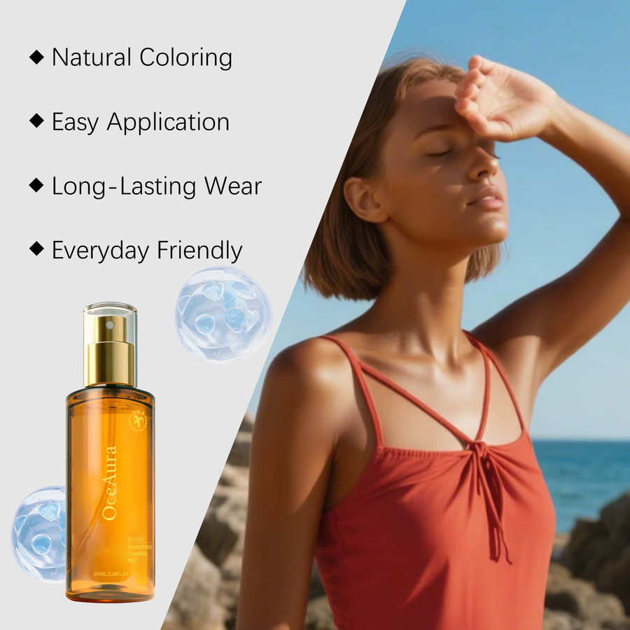 OceAura Selbstbräunungs-Spray, Mittlerer Bronze-Glanz, Unisex - Bild 2