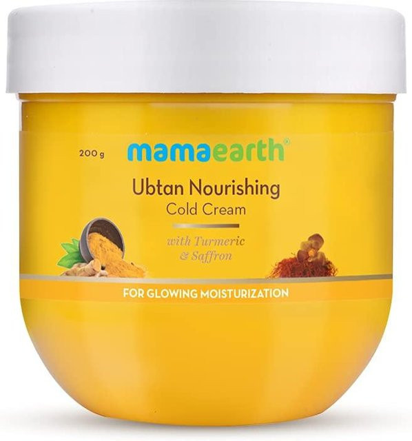 Mamaearth Ubtan Kaltcreme mit Kurkuma & Safran, 200 g, Trockene Haut - Bild 1