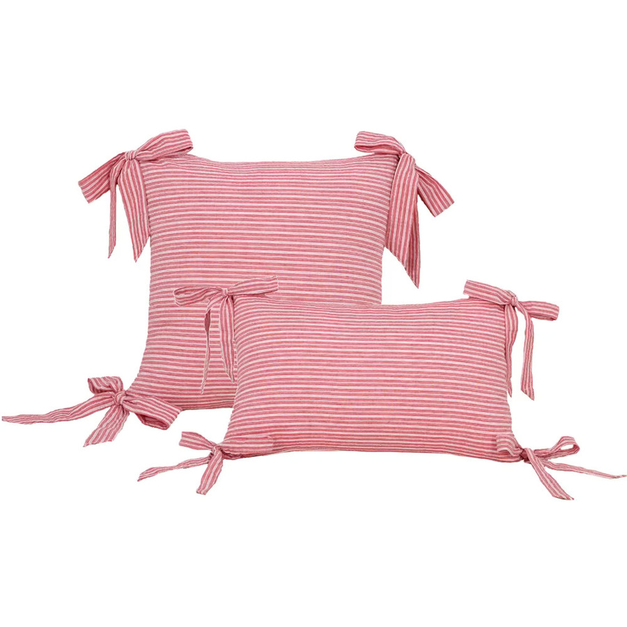 BUYNOW Kissenbezug Rosa Gestreift Quadratisch B/B/H: 30 x 30 x 30 cm - Bild 2