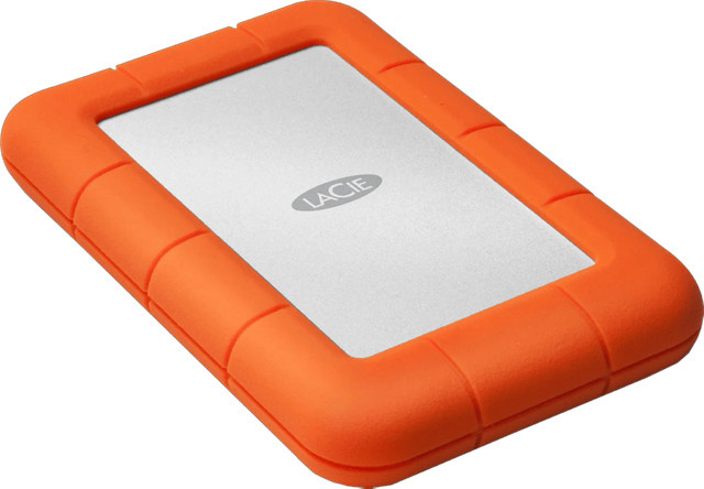 LaCie Rugged Externe HDD 1TB USB-C Silber Orange - Bild 2