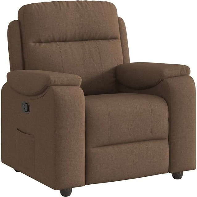 vidaXL Relaxsessel Braun aus Stoff mit Armlehnen - Bild 1